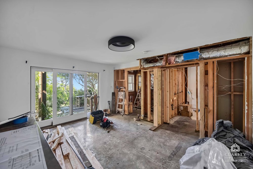 In progress: framing and rough-in at the San Francisco whole home remodel