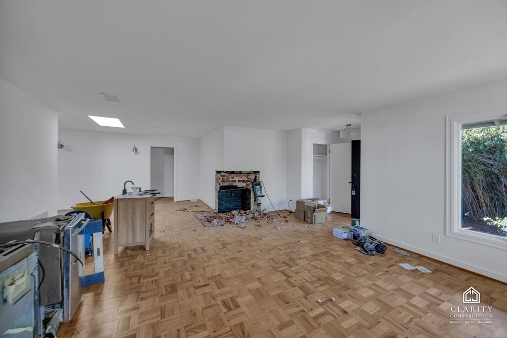 In progress: demolition at the Palo Alto whole home remodel