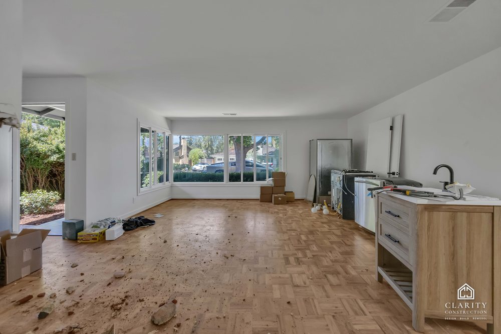 In progress: demolition at the Palo Alto whole home remodel