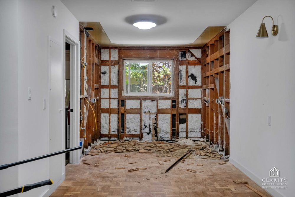 In progress: demolition at the Palo Alto whole home remodel