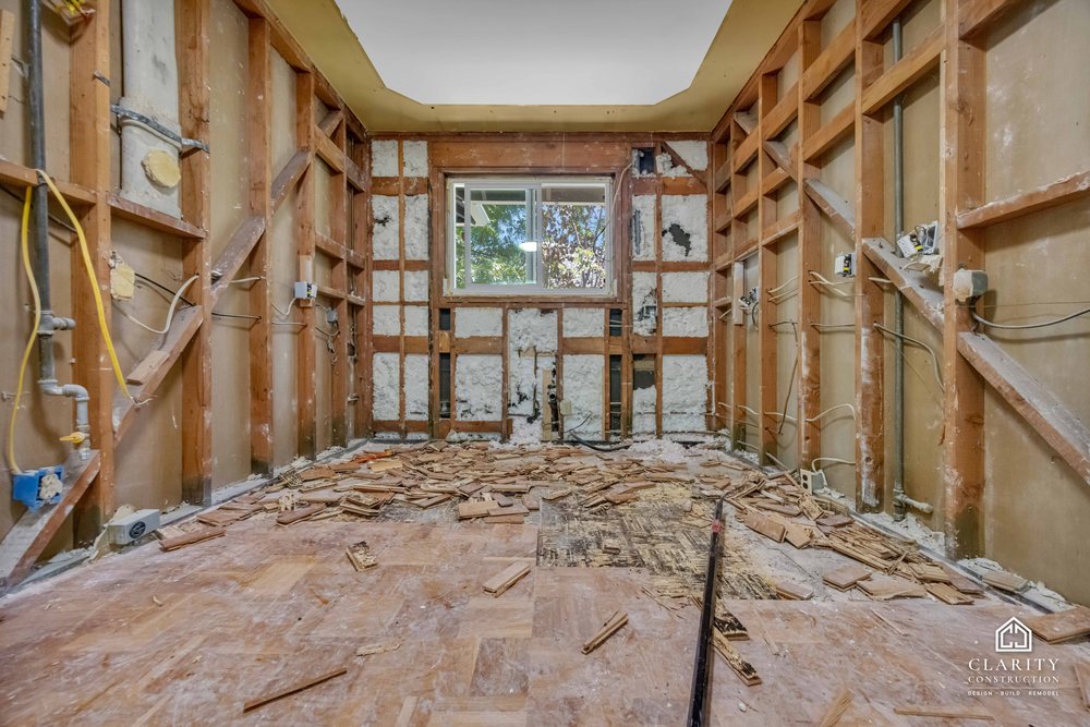 In progress: demolition at the Palo Alto whole home remodel