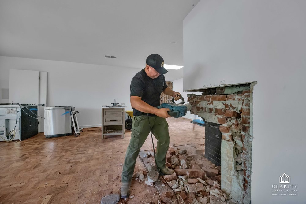 In progress: demolition at the Palo Alto whole home remodel