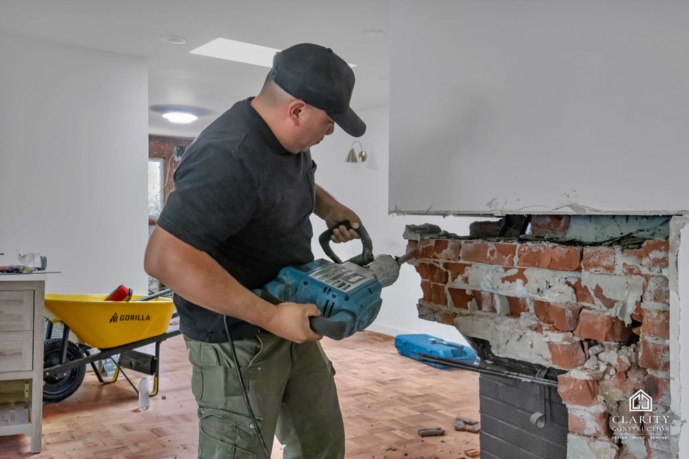 In progress: demolition at the Palo Alto whole home remodel