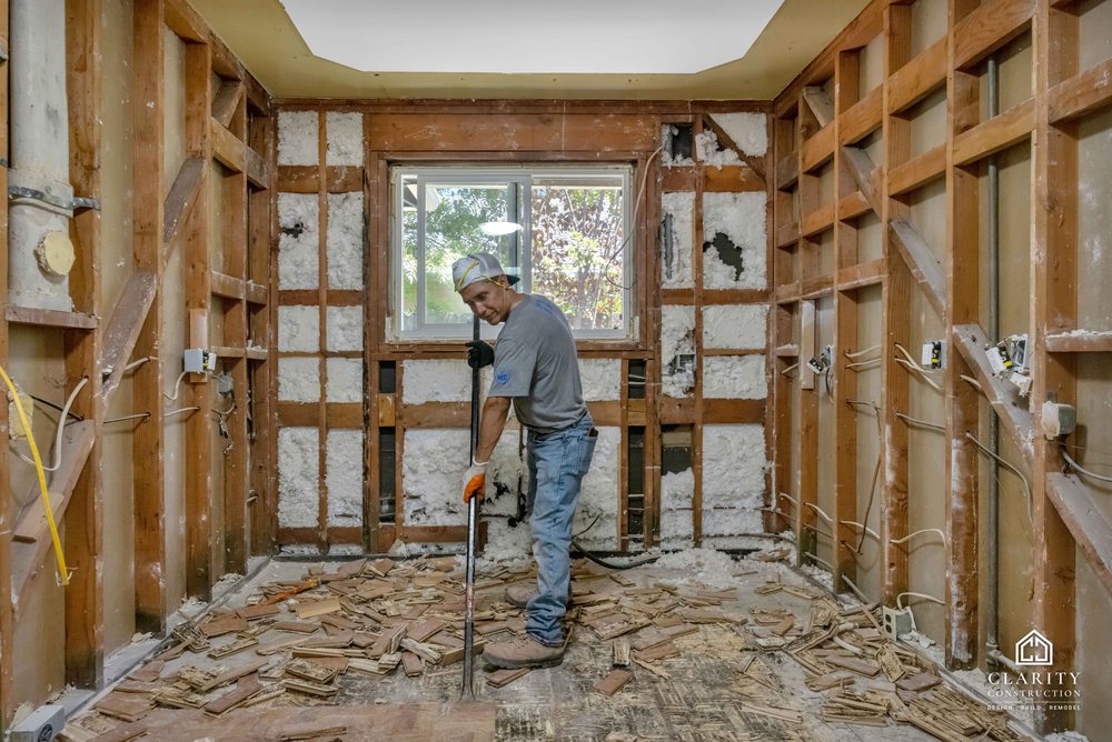 In progress: demolition at the Palo Alto whole home remodel